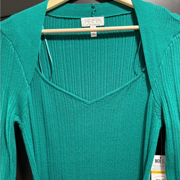 Sofia by Sofia Vergara Teal Long Sleeve Dress - Picture 5 of 8